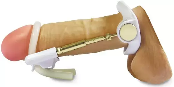 Extending machine - penis enlargement device on the principle of stretching