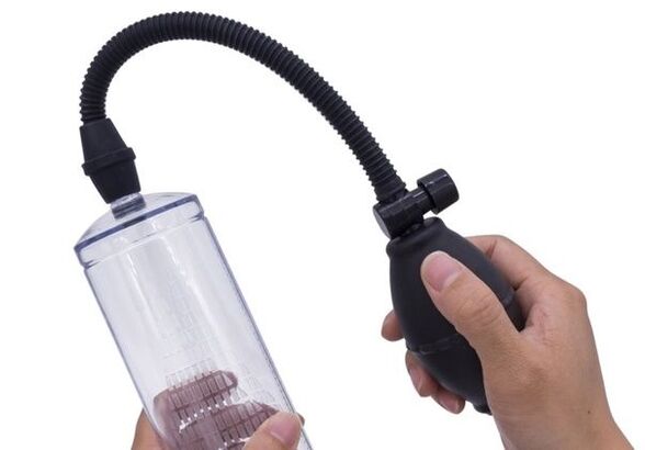 Vacuum pump to increase penis size